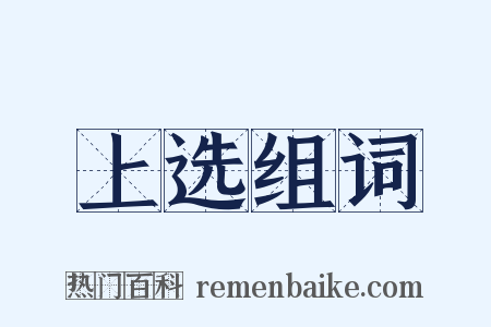 上选组词是什么意思的图片